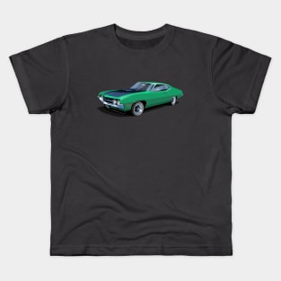 1970 Ford Torino Cobra Jet in grabber green Kids T-Shirt